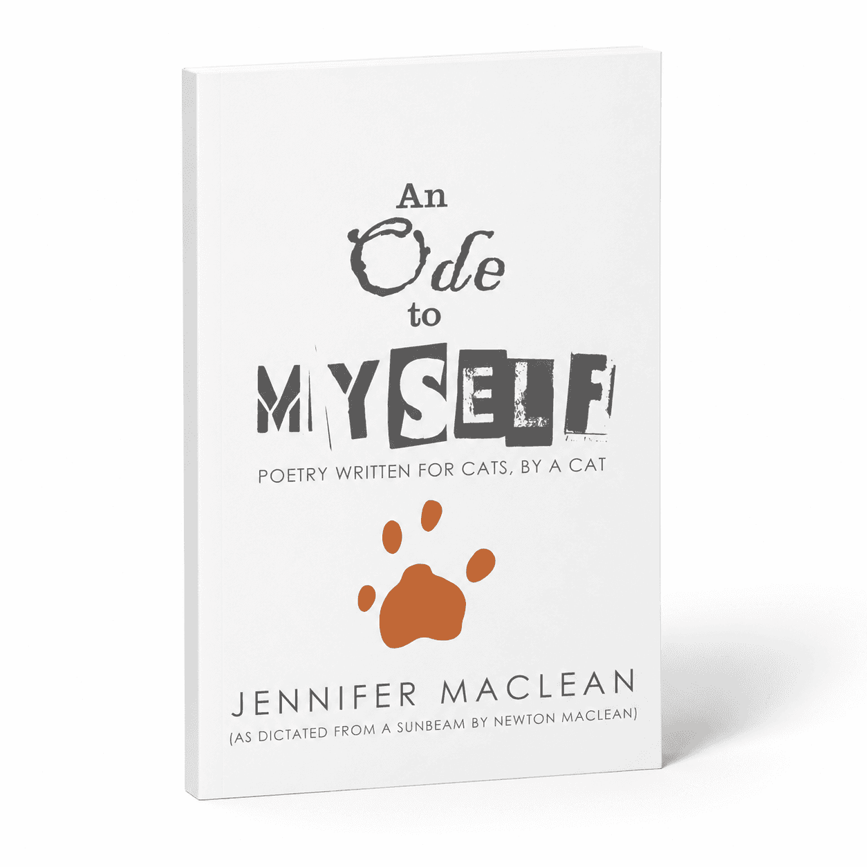 An Ode To Myself softcover, front