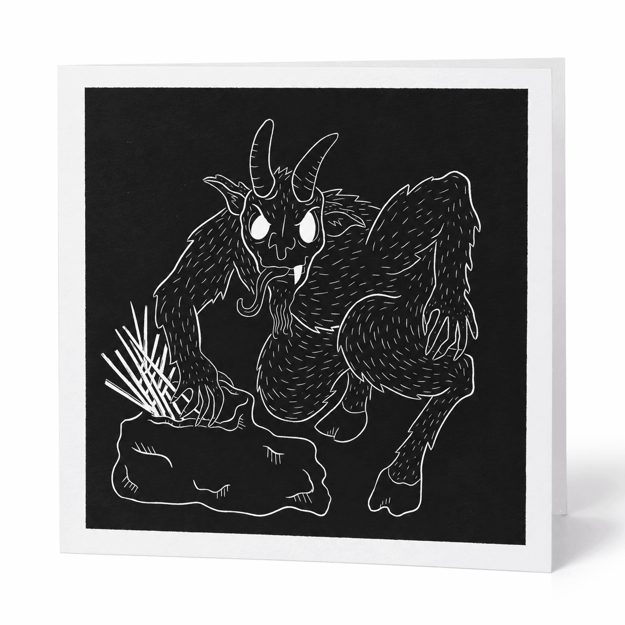 Krampus card, front