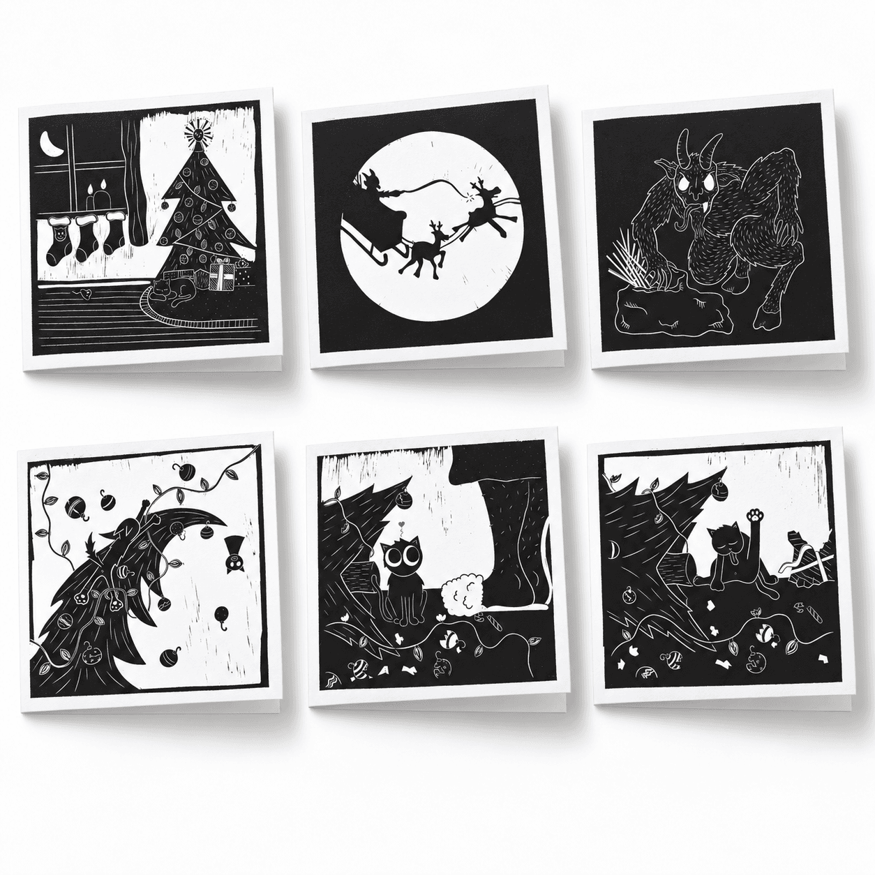 A Visit From Krampus boxed collection of six cards